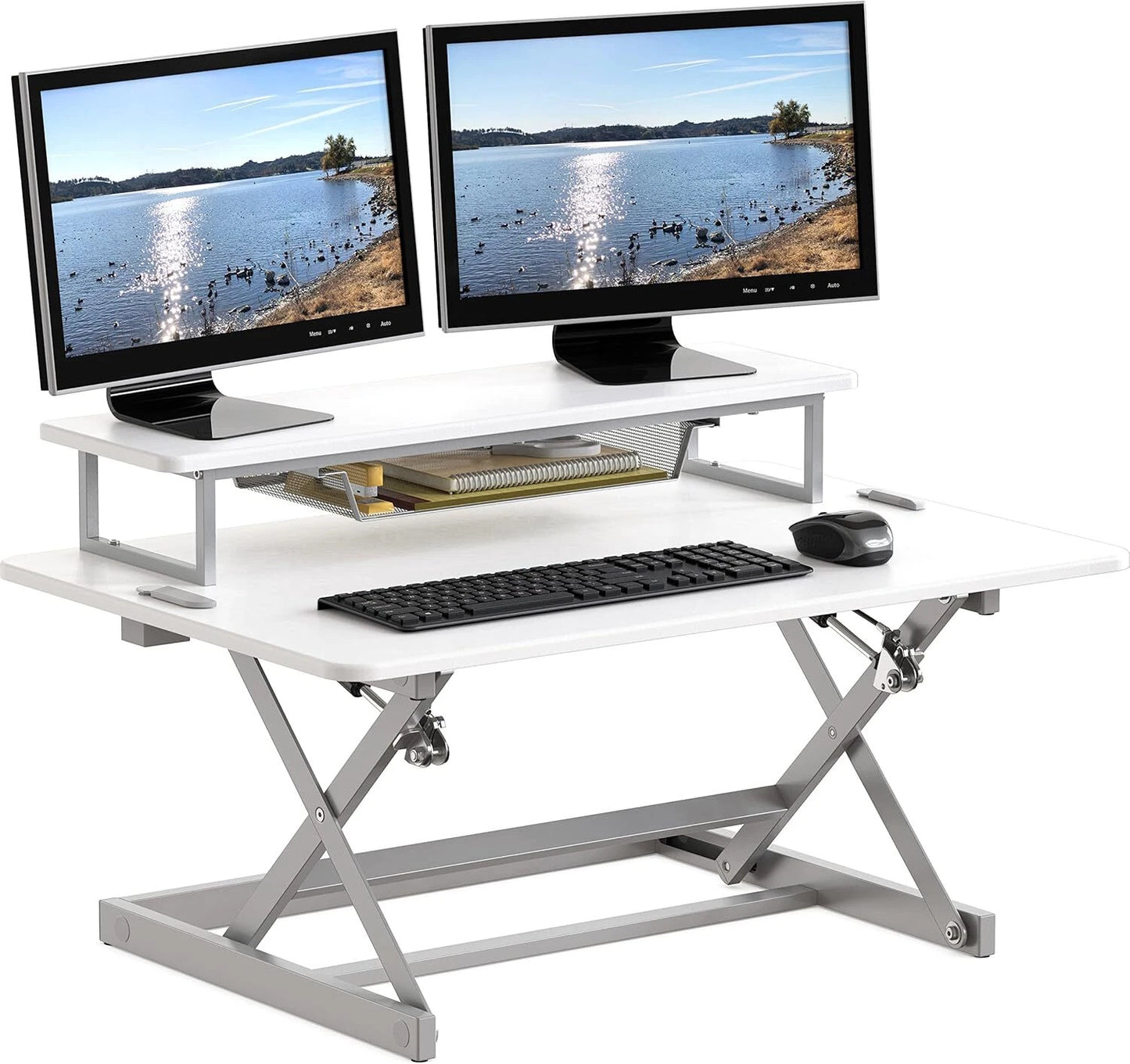 Standing Desk Converter Sit to Stand Riser Workstation